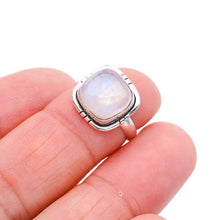 StarGems  Natural Moonstone Handmade 925 Sterling Silver Ring 4.75 F0647