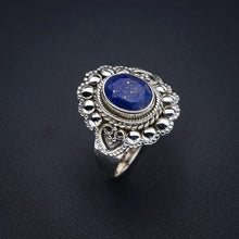 StarGems  Natural Lapis Lazuli Handmade 925 Sterling Silver Ring 8.25 F1802