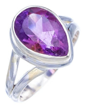 StarGems  Natural Amethyst Handmade 925 Sterling Silver Ring 8.25 F2905