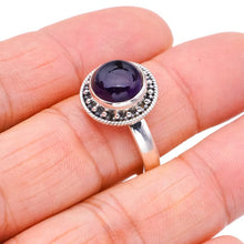 StarGems  Natural Amethyst Handmade 925 Sterling Silver Ring 8.75 F2830