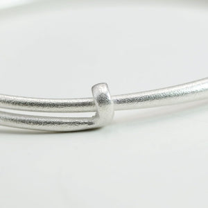 StarGems  Adjustable Lotus Handmade 999 Sterling Silver Bangle Bracelet For Women Cb0135