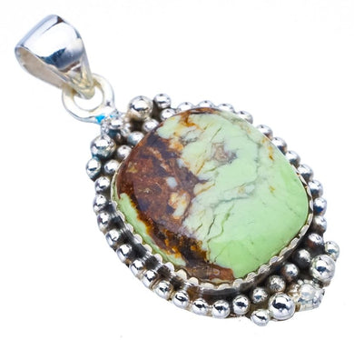 StarGems  Natural Australian Variscite Handmade 925 Sterling Silver Pendant 1.5