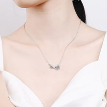 StarGems® Minimalist Cross 1.15ct Moissanite 925 Silver Platinum Plated Necklace 40+5cm NX011