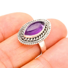 StarGems  Natural Amethyst Handmade 925 Sterling Silver Ring 6.25 E9297