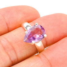 StarGems  Natural Amethyst Handmade 925 Sterling Silver Ring 7.5 E9210