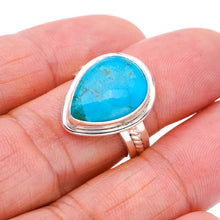 StarGems  Natural Turquoise Handmade 925 Sterling Silver Ring 7 F0444