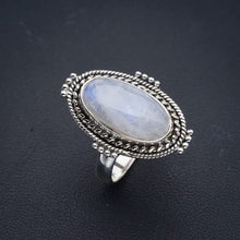 StarGems  Natural Moonstone Handmade 925 Sterling Silver Ring 7.75 F0798