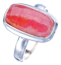 StarGems® Natural Rhodochrosite Handmade 925 Sterling Silver Ring 7 F1874