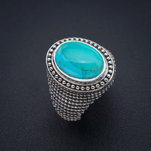 StarGems  Natural Turquoise Handmade 925 Sterling Silver Ring 7.75 F0443