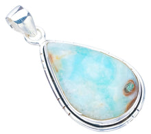 StarGems  Natural Amazonite Handmade 925 Sterling Silver Pendant 1.75" F5183