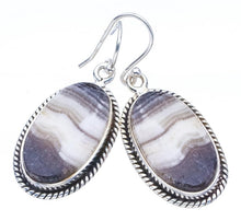 StarGems® Natural Zebra Calcite Handmade 925 Sterling Silver Earrings 1.75" F5526