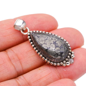 StarGems  Natural Apache Parmyorite Handmade 925 Sterling Silver Pendant 1.75" F3620