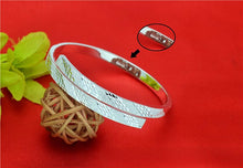 StarGems® Opening Simplism Handmade 999 Sterling Silver Bangle Cuff Bracelet For Women Cb0127