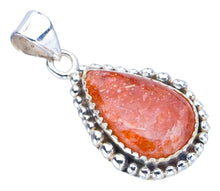 StarGems® Natural Sunstone Handmade 925 Sterling Silver Pendant 1.25" F4178