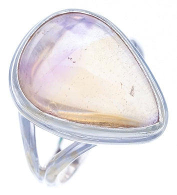 StarGems® Natural Quartz Handmade 925 Sterling Silver Ring 8.75 F2939