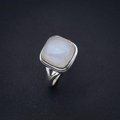 StarGems® Natural Moonstone Handmade 925 Sterling Silver Ring 5.75 F2517