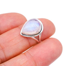 StarGems  Natural Moonstone Handmade 925 Sterling Silver Ring 5.75 F2596