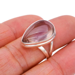 StarGems® Natural Quartz Handmade 925 Sterling Silver Ring 7.5 F2001