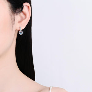 StarGems® Minimalist 2ct×2 Moissanite 925 Silver Platinum Plated Cuff Earrings EX095