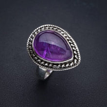 StarGems® Natural Amethyst Handmade 925 Sterling Silver Ring 6.5 E9268