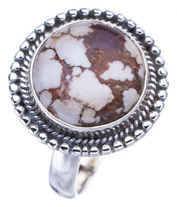 StarGems  Natural Penut Wood Jasper Handmade 925 Sterling Silver Ring 9.25 F1987