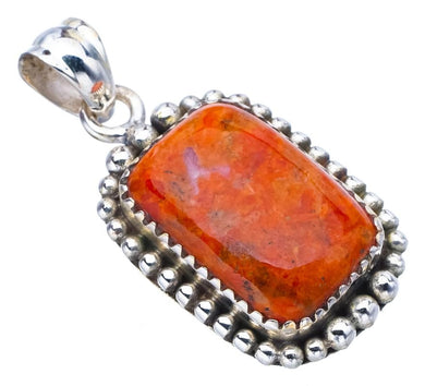 StarGems® Natural Calcite Handmade 925 Sterling Silver Pendant 1.5