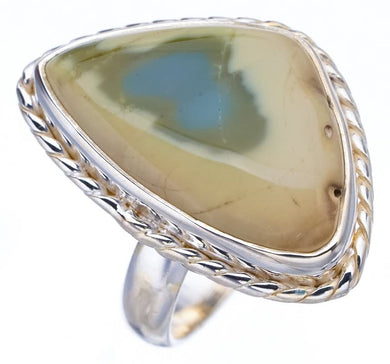 StarGems  Natural Imperial Jasper Handmade 925 Sterling Silver Ring 7.75 F3041