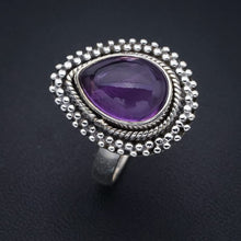 StarGems  Natural Amethyst Handmade 925 Sterling Silver Ring 9 F2845