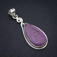 StarGems® Natural Variscite In Purpurite Handmade 925 Sterling Silver Pendant 2" F5149