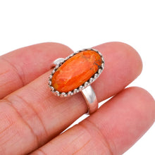 StarGems  Natural Calcite Handmade 925 Sterling Silver Ring 8 F2108