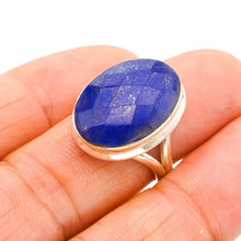 StarGems® Natural Lapis Lazuli Handmade 925 Sterling Silver Ring 6.5 F0032