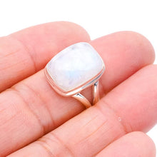 StarGems® Natural Moonstone Handmade 925 Sterling Silver Ring 7.25 F0761