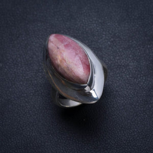 Natürlicher Rhodochrosit Handgefertigter Vintage-Ring aus 925er Sterlingsilber, US-Größe 6 T5690