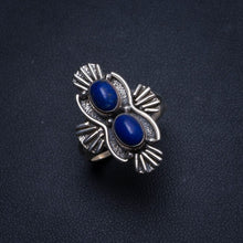 Natural Lapis Lazuli Handmade Unique 925 Sterling Silver Ring, US size 6.75 T6213