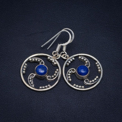 Natural Lapis Lazuli 925 Sterling Silver Earrings 1.44
