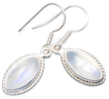 Natürliche Mondstein handgefertigte einzigartige 925 Sterling Silber Ohrringe 1,25" Y0718