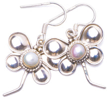 Natural River Pearl Handmade Unique 925 Sterling Silver Earrings 1.25" Y1033