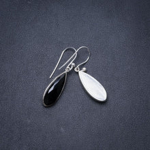 Natural Black Onyx Handmade Unique 925 Sterling Silver Earrings 1.25" Y1708