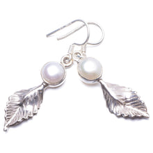 Natural River Pearl Handmade Unique 925 Sterling Silver Earrings 1 3/4" Y2183