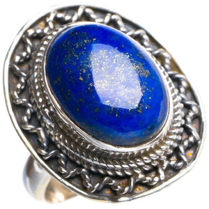 Natural Lapis Lazuli Handmade Unique 925 Sterling Silver Ring 6.5 Y4733