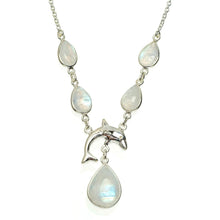 Natural Rainbow Moonstone Handmade Unique 925 Sterling Silver Necklace 16.25+1.25" A3143
