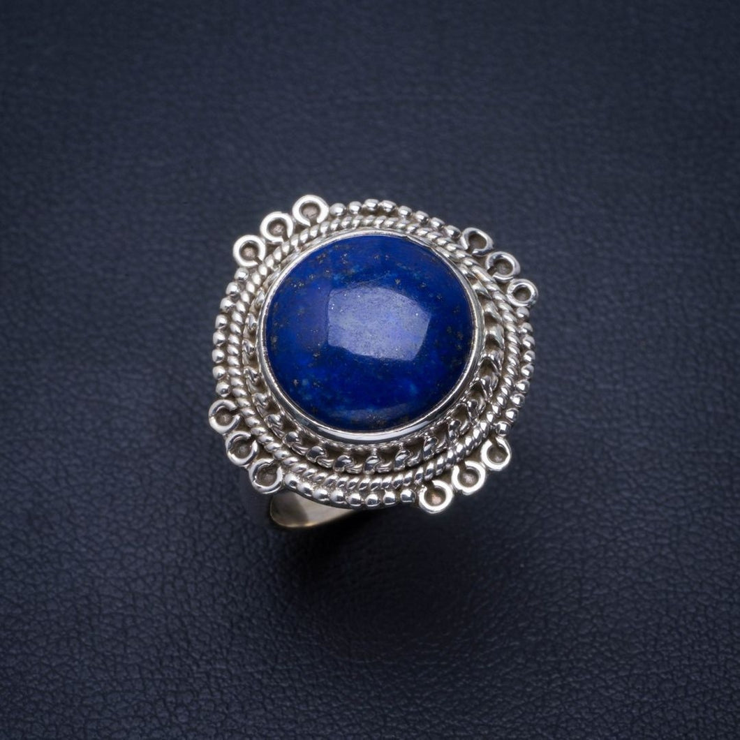 Natural Lapis Lazuli Handmade Unique 925 Sterling Silver Ring 7.75 B1664