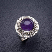 StarGems® Natural Amethyst Handmade 925 Sterling Silver Ring 6.5 D4775