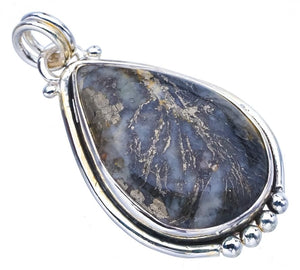 StarGems  Natural ApacheParmyorite Handmade 925 Sterling Silver Pendant 1.5" F4298