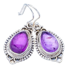 StarGems® Natural Amethyst Handmade 925 Sterling Silver Earrings 1.5" F5620