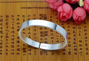 StarGems® Opening Handmade 999 Sterling Silver Bangle Cuff Bracelet For Women Cb0099