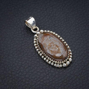 StarGems  Natural Bronzite Handmade 925 Sterling Silver Pendant 1.5" F5435