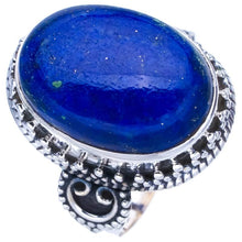 StarGems  Natural Lapis Lazuli Handmade 925 Sterling Silver Ring 8.25 F0019