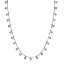 StarGems® Four Prong Minimalist 3ct Moissanite 925 Silver Platinum Plated Necklace 40+5cm NX052