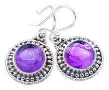 StarGems  Natural Amethyst Handmade 925 Sterling Silver Earrings 1.25" F5618